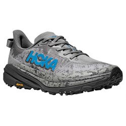 Hoka Speedgoat 6 Shoe Men's in Galactic Grey and Hoka Blue